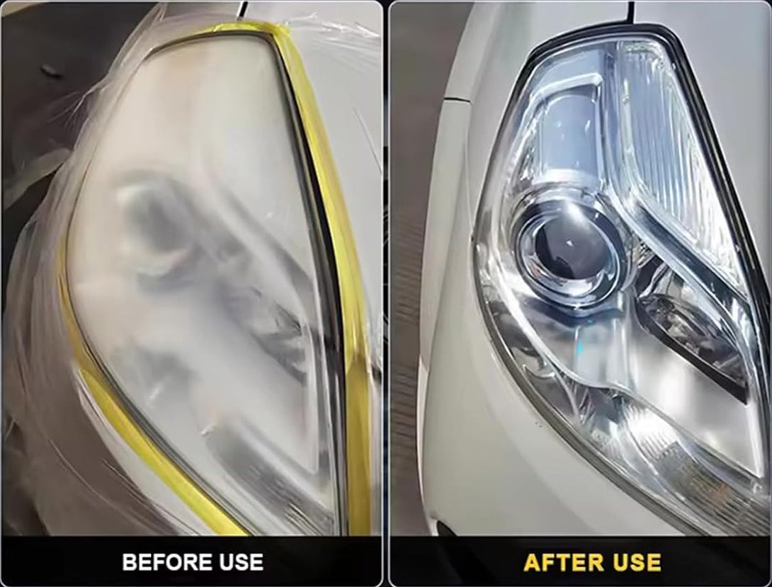 Car Headlight Restoration Polishing Kits,Headlight Restoration Kit,Headlight Cleaner and Restorer Kit,Headlight Cleaner,Multifunctional Car Headlight Polishing for All Vehicle Types (1Set)