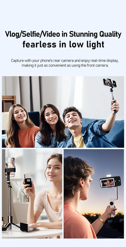 1800Mah New Suitable for Iphone and Android Remote Control Photograph Magnetic Wireless Phone Vlog Selfie Monitor Screen